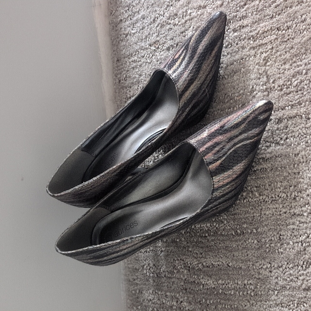 Multi Python Striped Heels